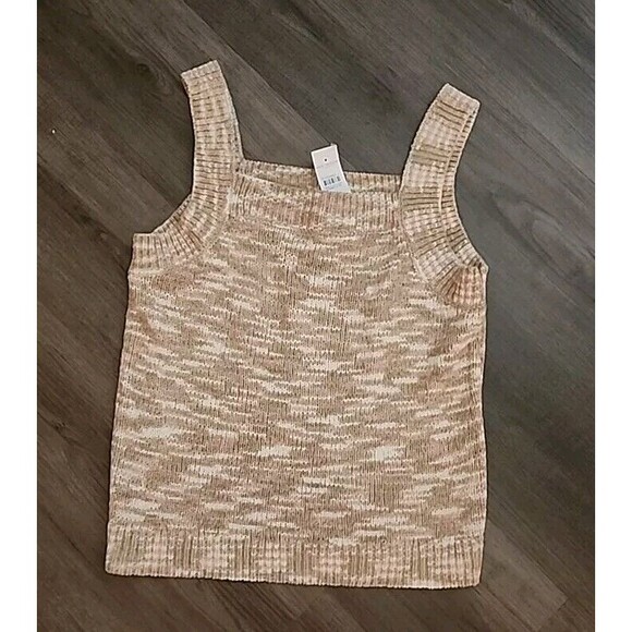 Ann Taylor Tops - NWT Ann Taylor Sleevless Top Womens Medium Pink Beige Knit New